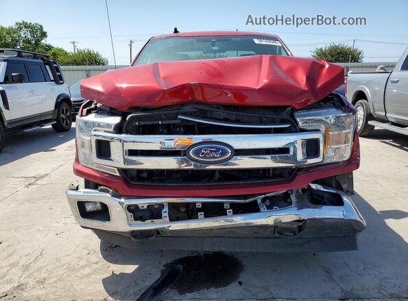 1FTEX1EB2KKD34619 2019 FORD F150 Red Դիմացի տեսք
