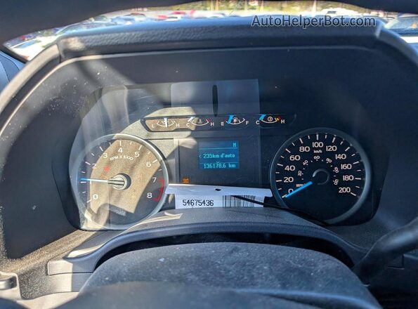 1FTEX1EB3JFA22557 2018 FORD F150 White Instrument cluster view