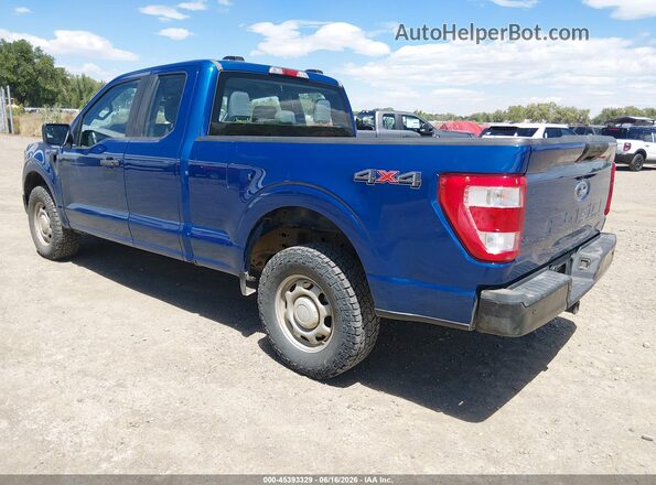 1FTEX1EB3PKF21746 2023 FORD F150 Blue Задня ліва чверть