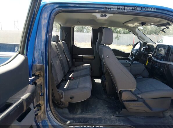 1FTEX1EB3PKF21746 2023 FORD F150 Blue Вид наклейки з VIN-кодом