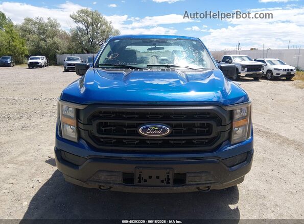 1FTEX1EB3PKF21746 2023 FORD F150 Blue Вид щитка приладів