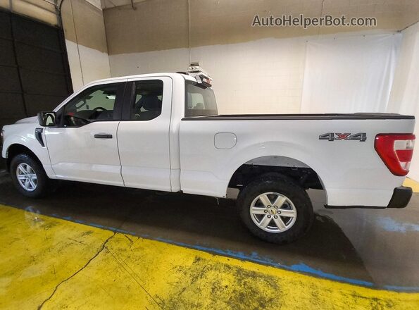 1FTEX1EB4MKD57077 2021 FORD F150 White Задня ліва чверть