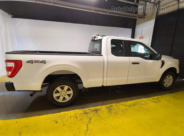 1FTEX1EB4MKD57077 2021 FORD F150 White Задня права чверть
