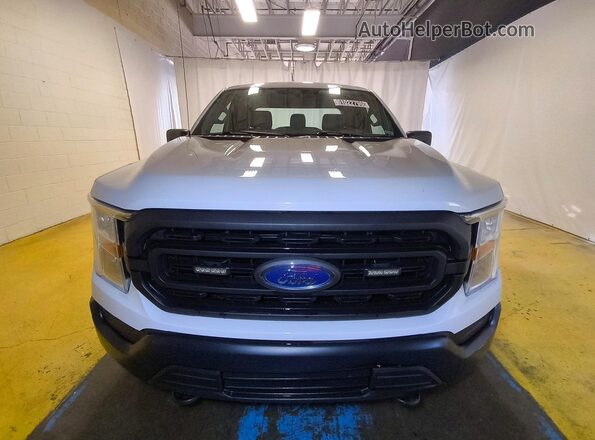 1FTEX1EB4MKD57077 2021 FORD F150 White Вид спереду