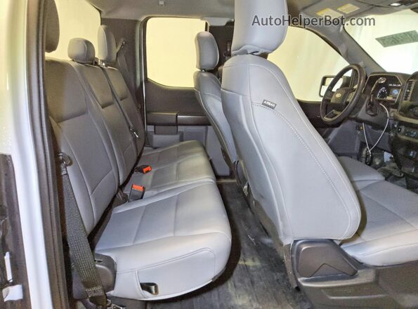 1FTEX1EB4MKD57077 2021 FORD F150 White Вид задніх сидінь