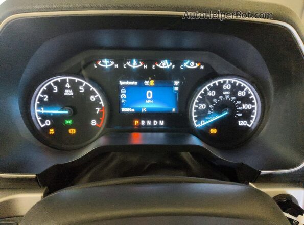 1FTEX1EB4MKD57077 2021 FORD F150 White Вид щитка приладів