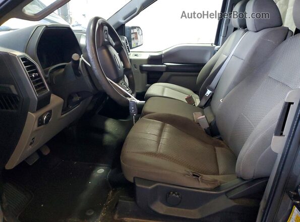 1FTEX1EB5LKD37192 2020 FORD F150 Gray წინა სალონის ხედი