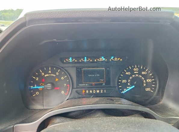 1FTEX1EB6JKF41917 2018 FORD F150 Белый Вид щитка приборов