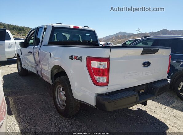 1FTEX1EB7MKD60992 2021 FORD F150 White Հետևի ձախ