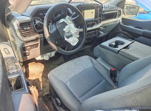 1FTEX1EB9MFB81846 2021 FORD F150 Black Dashboard view