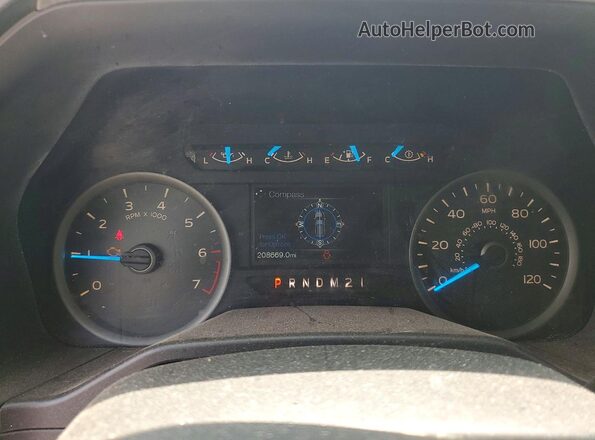 1FTEX1EF2GKE66547 2016 FORD F150 Silver Սարքավորումների վահանակի տեսք
