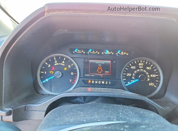 1FTEX1EF5GKE81124 2016 FORD F150 White Widok zestawu wskaźników