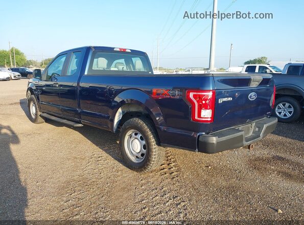 1FTEX1EFXGKE51035 2016 FORD F150 Blue Trasero izquierdo