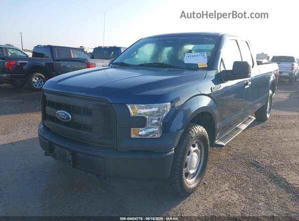 1FTEX1EFXGKE51035 2016 FORD F150 Blue Vista frontal