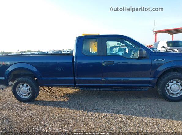 1FTEX1EFXGKE51035 2016 FORD F150 Blue Vista interior trasera