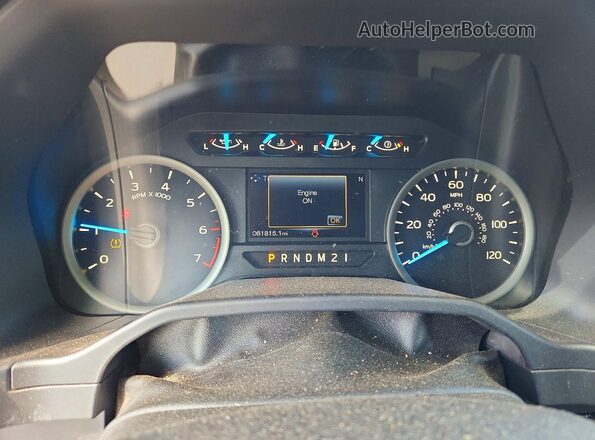 1FTEX1EFXGKF41818 2016 FORD F150 White Вид щитка приладів