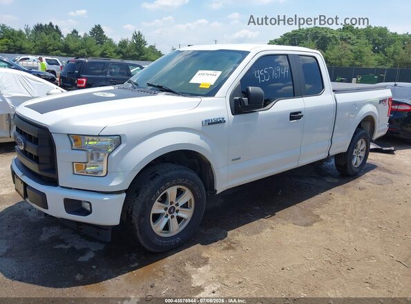 1FTEX1EP0HFC00415 2017 FORD F150 White წინა მარცხენა ხედი სამი მეოთხედიდან