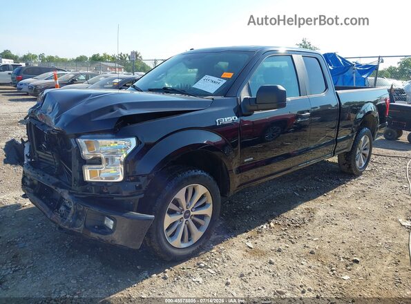 1FTEX1EP0HFC32930 2017 FORD F150 Black Vista tres cuartos delantera izquierda