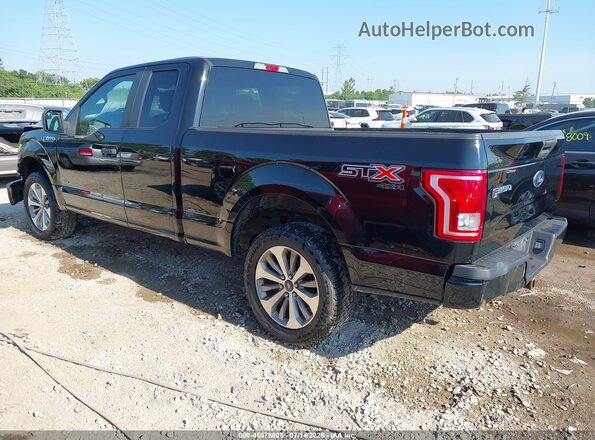 1FTEX1EP0HFC32930 2017 FORD F150 Black Trasero izquierdo