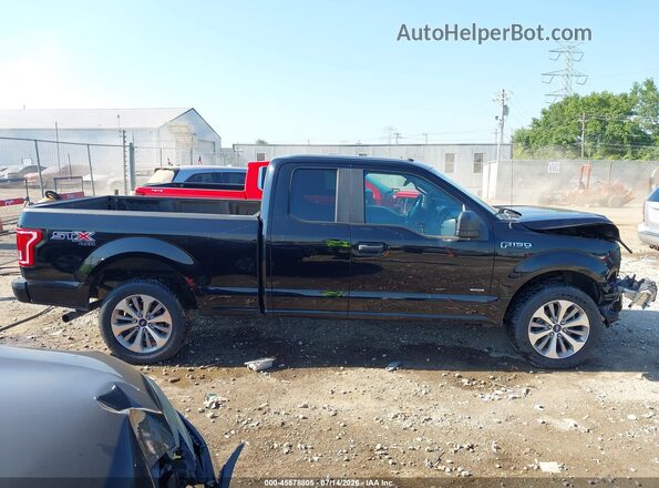 1FTEX1EP0HFC32930 2017 FORD F150 Black Vista interior trasera
