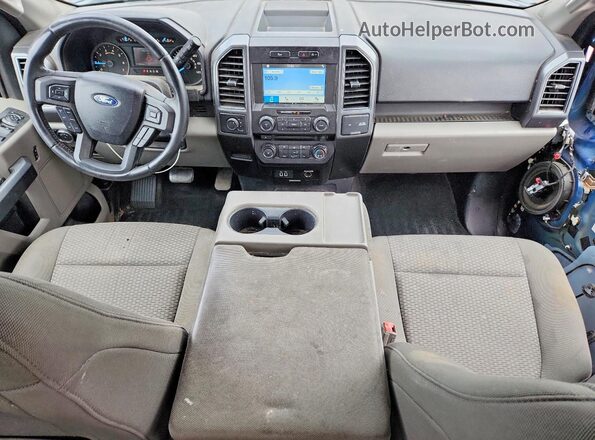 1FTEX1EP0JKD58332 2018 FORD F150 Blue Առջևի վահանակի տեսք