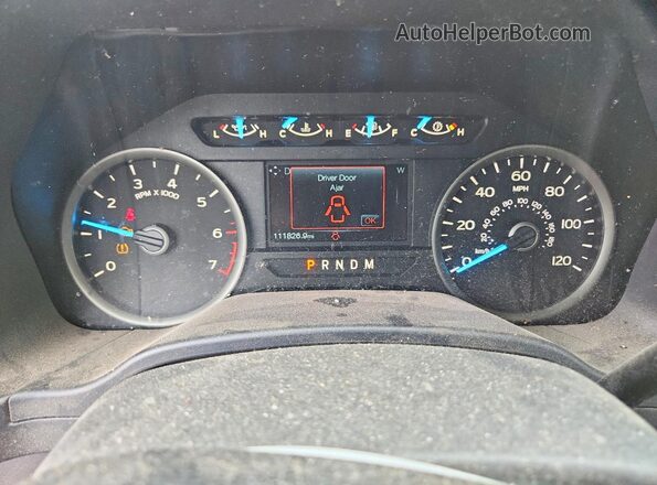 1FTEX1EP0JKD58332 2018 FORD F150 Blue Սարքավորումների վահանակի տեսք