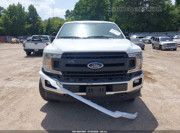 1FTEX1EP0JKF21187 2018 FORD F150 White წინა ხედი