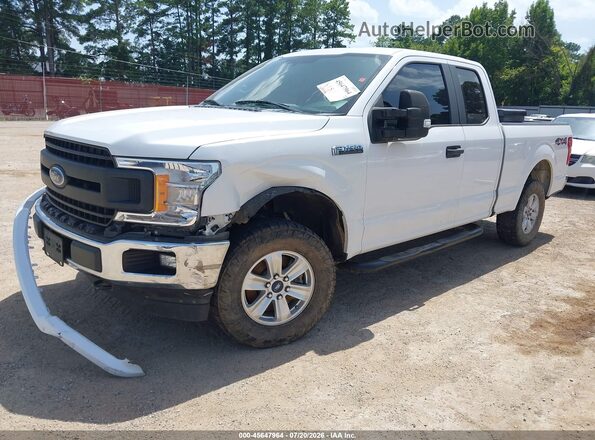 1FTEX1EP0JKF21187 2018 FORD F150 White წინა მარცხენა ხედი სამი მეოთხედიდან