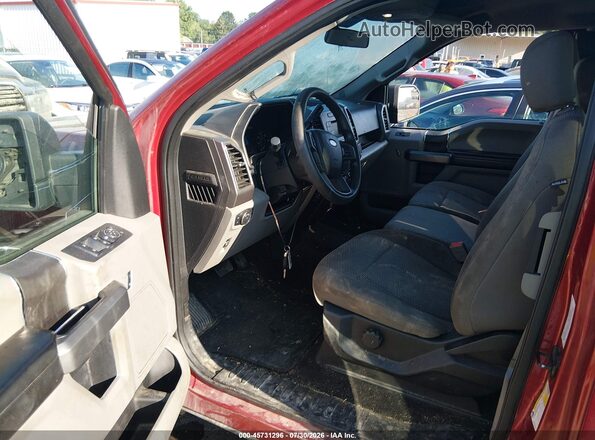 1FTEX1EP0JKG01380 2018 FORD F150 Maroon Widok wnętrza z przodu