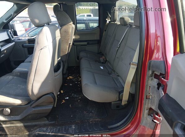 1FTEX1EP0JKG01380 2018 FORD F150 Maroon Widok naklejki z numerem VIN