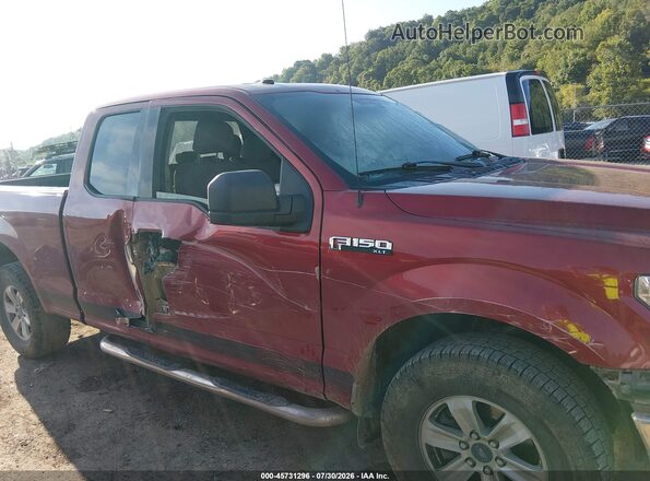1FTEX1EP0JKG01380 2018 FORD F150 Maroon Widok wnętrza 360 stopni