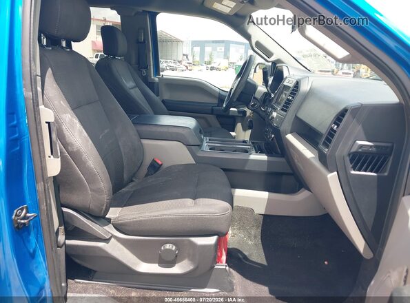 1FTEX1EP0KKC65263 2019 FORD F150 Blue Вид салону спереду