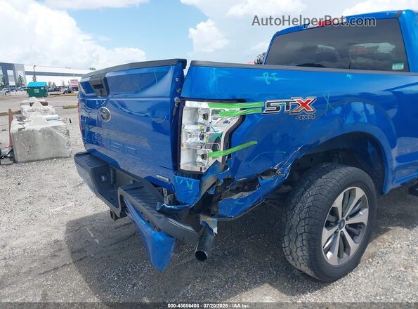 1FTEX1EP0KKC65263 2019 FORD F150 Blue Вид спереду