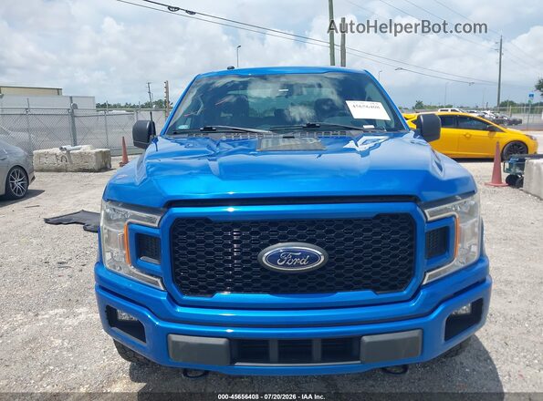 1FTEX1EP0KKC65263 2019 FORD F150 Blue Вид щитка приладів