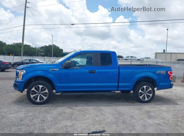 1FTEX1EP0KKC65263 2019 FORD F150 Blue Панорамний вид салону 360°