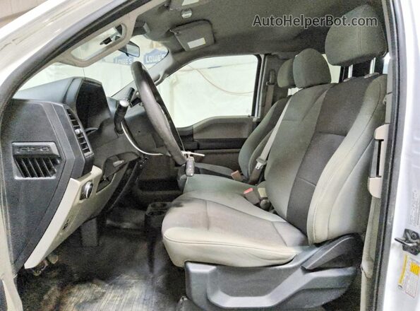 1FTEX1EP0KKE83283 2019 FORD F150 White Widok wnętrza z przodu