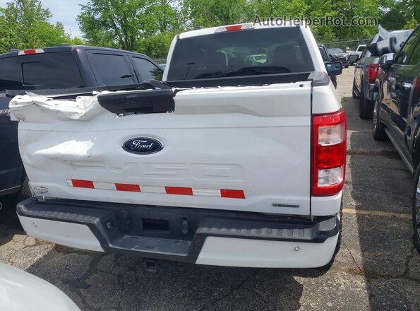 1FTEX1EP0PKF41125 2023 FORD F150 White Вид ззаду