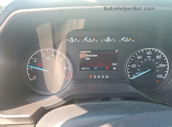 1FTEX1EP0PKF41125 2023 FORD F150 White Вид щитка приладів