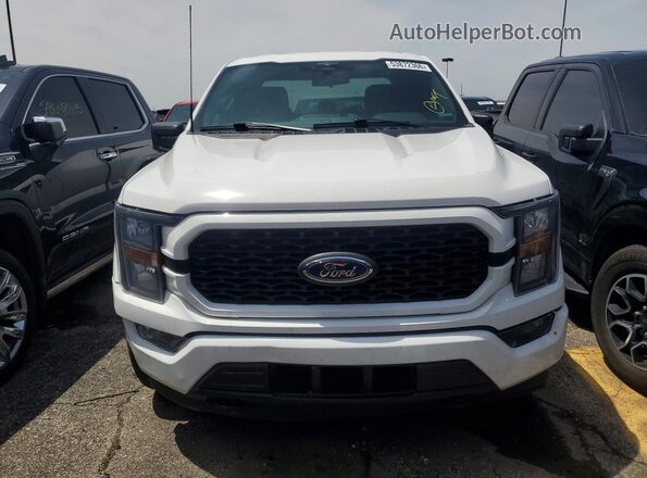 1FTEX1EP0PKF41125 2023 FORD F150 White Вид спереду