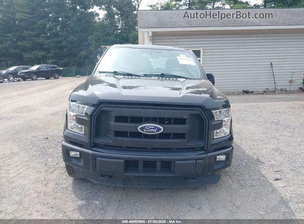 1FTEX1EP1GFA36364 2016 FORD F150 Black Widok wnętrza z tyłu