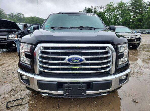 1FTEX1EP1GFD28323 2016 FORD F150 Black წინა ხედი