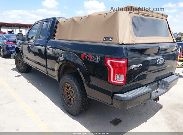 1FTEX1EP1GKD29513 2016 FORD F150 Черный Задняя левая четверть