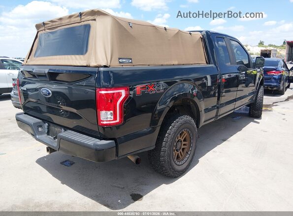 1FTEX1EP1GKD29513 2016 FORD F150 Черный Задняя правая четверть