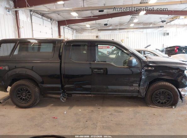 1FTEX1EP1HFB12893 2017 FORD F150 Black უკანა სალონის ხედი