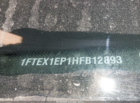 1FTEX1EP1HFB12893 2017 FORD F150 Black ძრავის განყოფილების ხედი