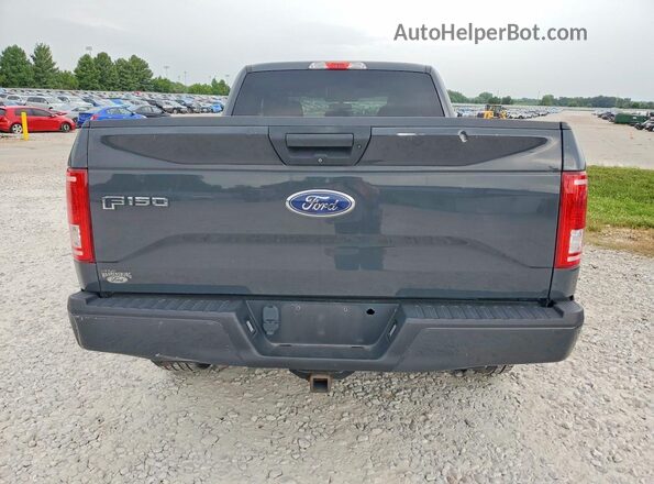 1FTEX1EP1HKD81726 2017 FORD F150 Gray Вид ззаду