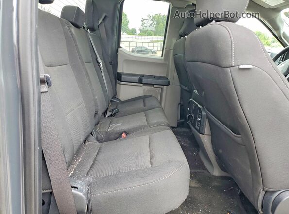 1FTEX1EP1HKD81726 2017 FORD F150 Gray Вид задніх сидінь