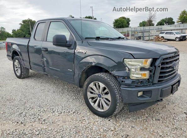 1FTEX1EP1HKD81726 2017 FORD F150 Gray Передня права чверть