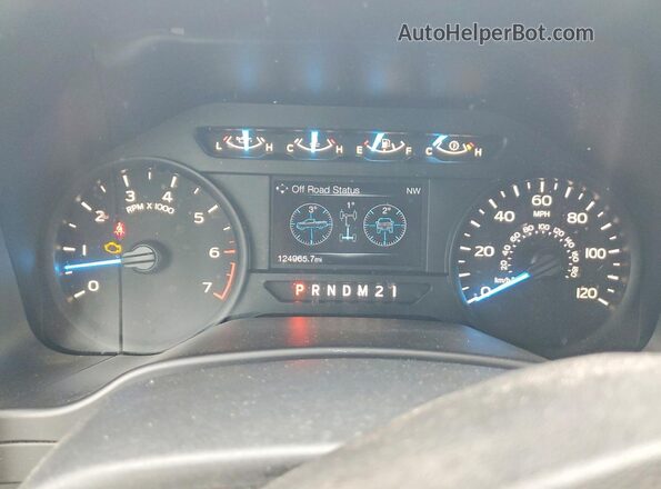 1FTEX1EP1HKD81726 2017 FORD F150 Gray Вид щитка приладів