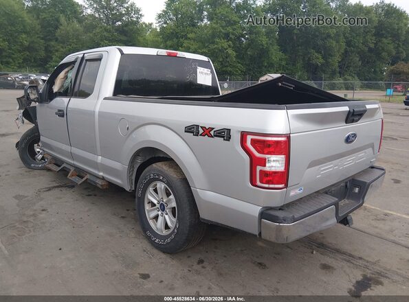 1FTEX1EP1JFA53382 2018 FORD F150 Silver Trasero izquierdo